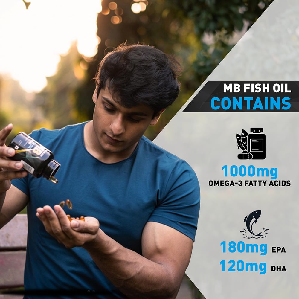 muscleblaze omega 3 fish oil (1000 mg) with 180mg epa and 120mg dha muscleblaze omega 3 fish oil (1000 mg) with 180mg epa and 120mg dha