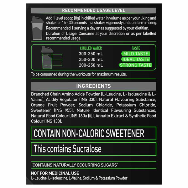 MuscleBlaze BCAA Pro Essential Amino Acids | 240 g | 30 Servings | MB BCCA - Image 4