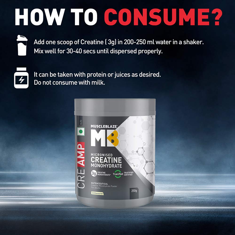 prd_3563179-MuscleBlaze-Creatine-Monohydrate-CreAMP-0.55-lb-Unflavoured_o.jpg MuscleBlaze Creatine Monohydrate CreAMP | 250g | 80 Servings | MB Creatine - Image 4