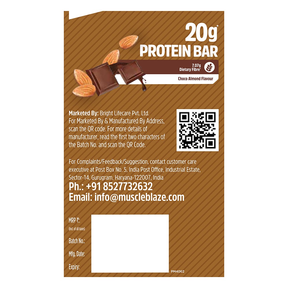 muscleblaze protein bar (20 gm protein) muscleblaze protein bar (20 gm protein)