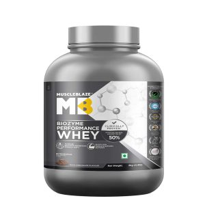 MuscleBlaze Biozyme Performance Whey (2kg / 4.4lbs) MB Whey Protein Powder | 56 Servings