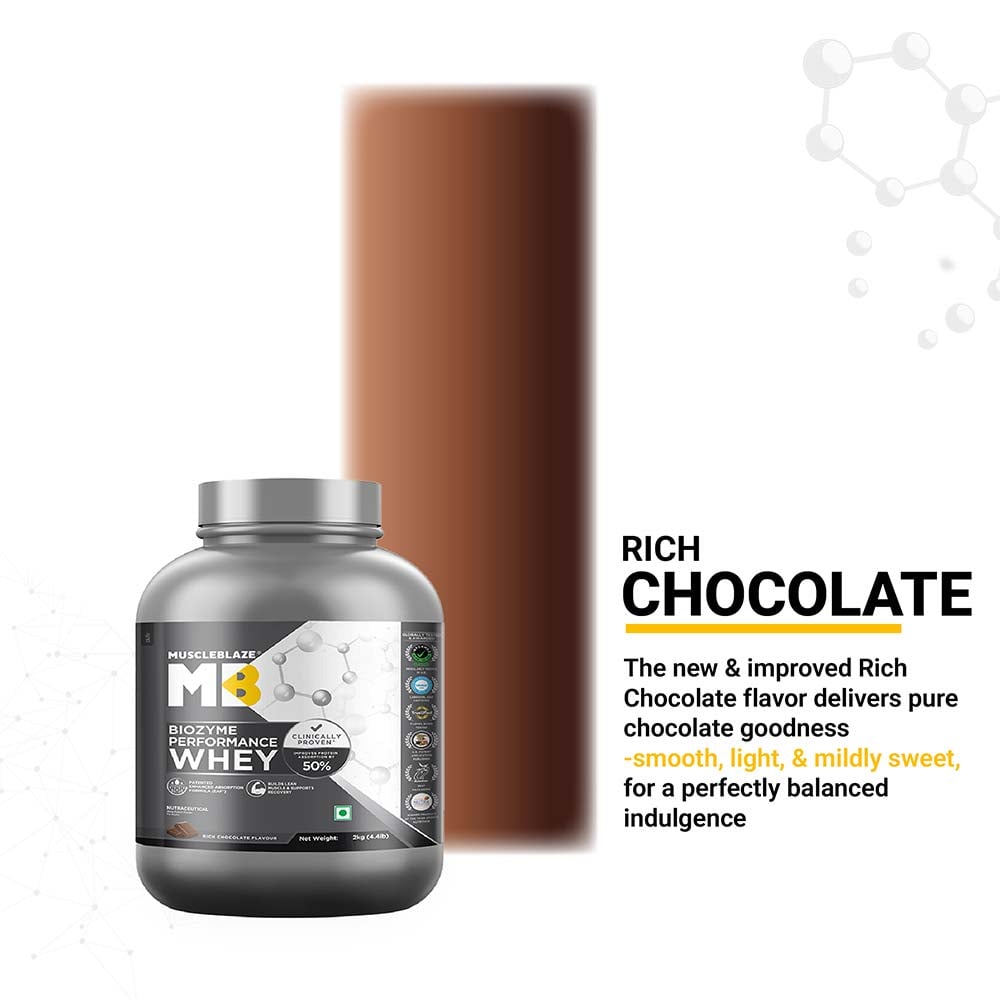 prd_3907791-MuscleBlaze-Biozyme-Performance-Whey-4.4-lb-Rich-Chocolate_o.jpg MuscleBlaze Biozyme Performance Whey (2kg / 4.4lbs) MB Whey Protein Powder | 56 Servings - Image 8