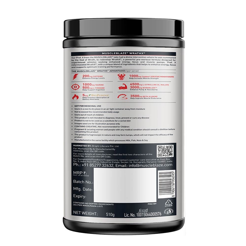 prd_3922921-MuscleBlaze-Pre-Workout-WrathX-1.12-lb-Fruit-Fury_o.jpg MuscleBlaze Pre Workout WrathX | 510g | 30 Servings | MB Pre-workout - Image 13