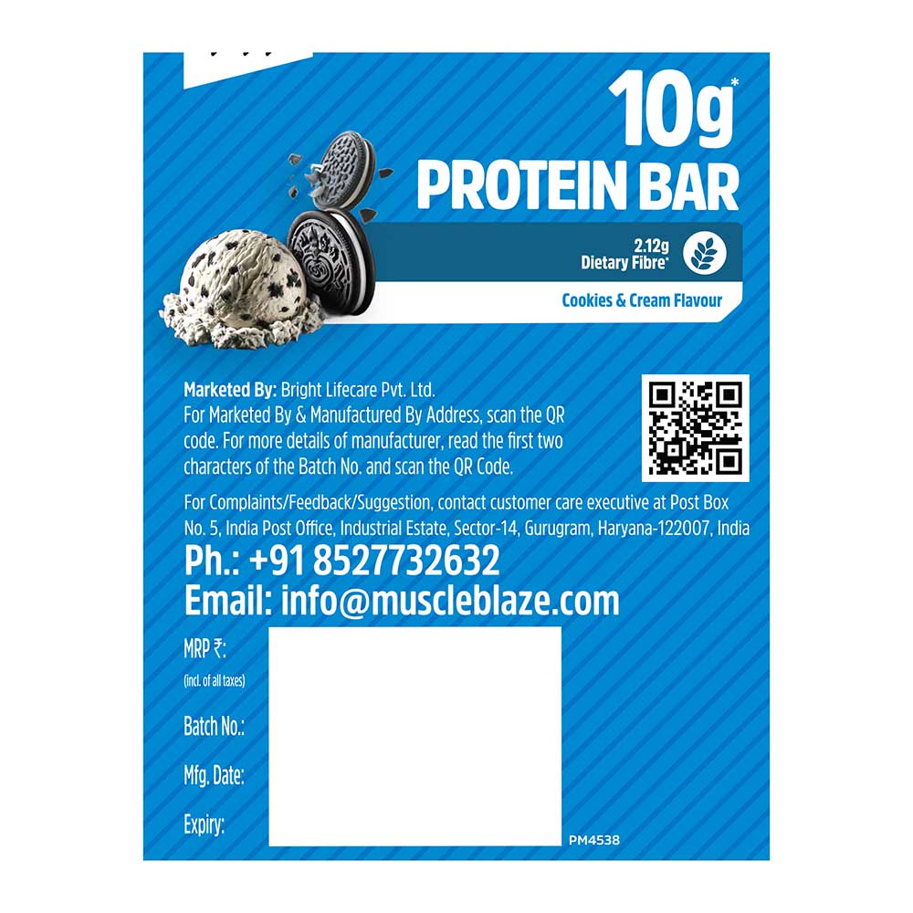 muscleblaze protein bar (10 gm protein) muscleblaze protein bar (10 gm protein)