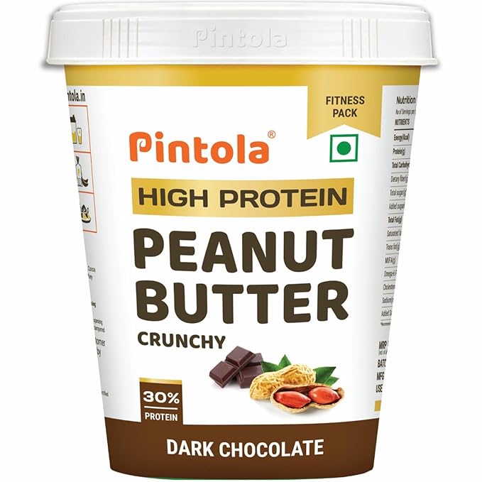 pintola high protein peanut butter (1kg) dark chocolate | 30g protein (crunchy/ creamy, 1kg) pintola high protein peanut butter (1kg) dark chocolate | 30g protein (crunchy/ creamy, 1kg)